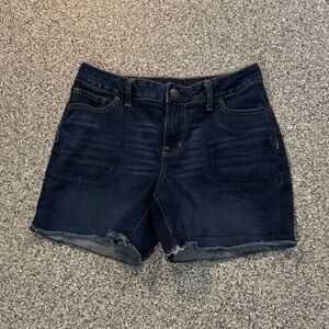 Maurices Dark Blue Denim Cutoff Shorts